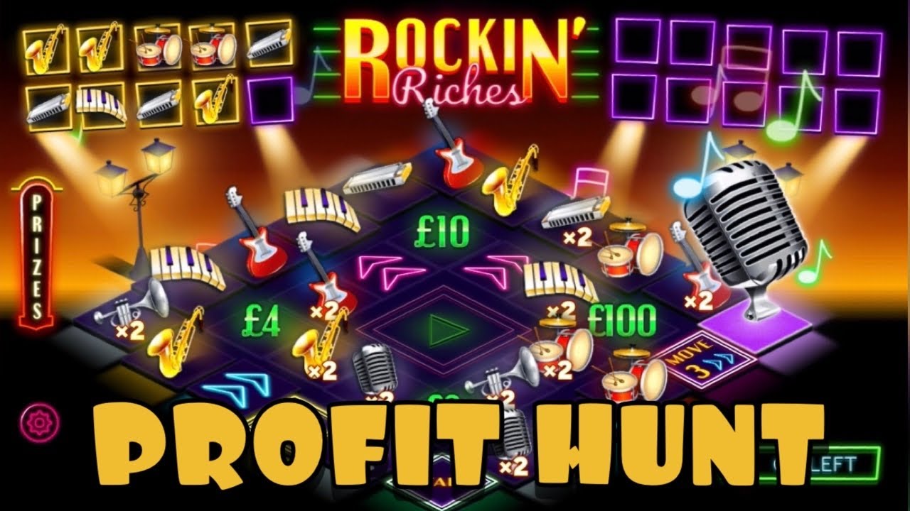 Rockin&rsquo; Riches Online Scratchcards From The National Lottery - 5 x &pound;3 Games 🎸🎶🎤🎷🎵 🎹🎺