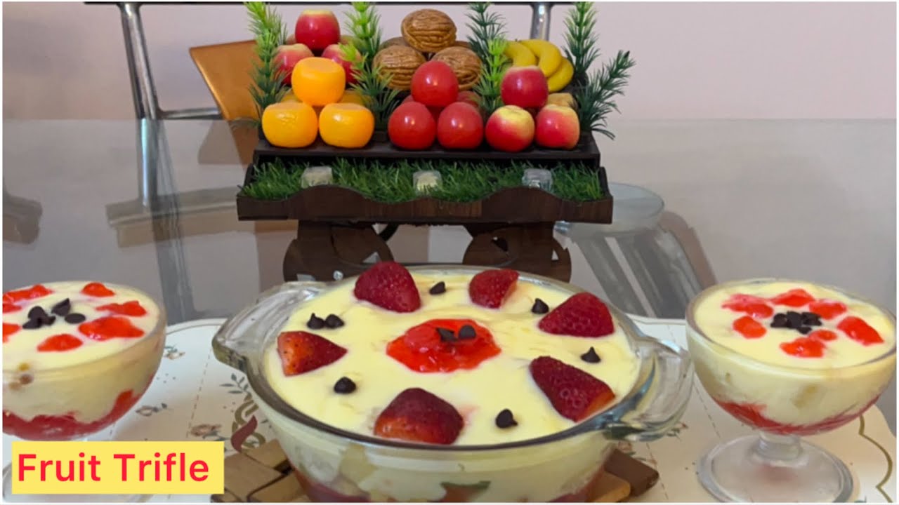 Fruit Trifle | Fruit Custard Trifle|Fruit Custard Recipe| Fruit Salad | Have you try this recipe