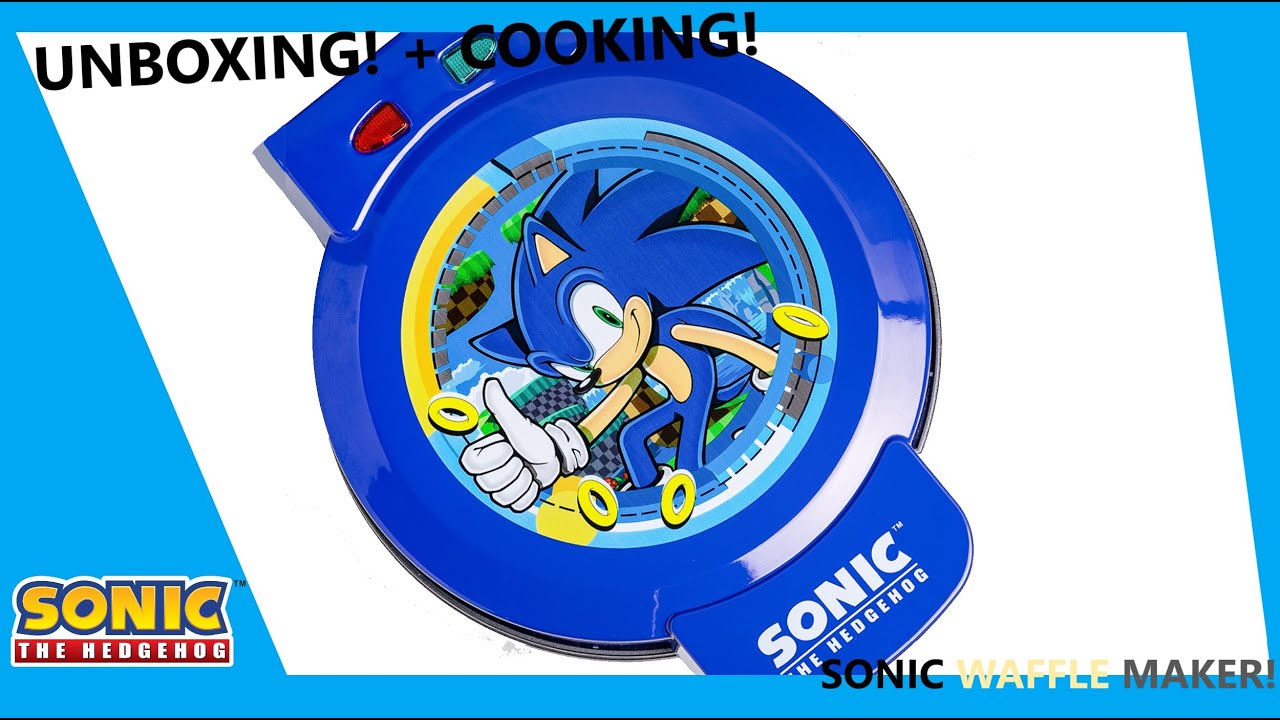 SONIC WAFFLE MAKER UNBOXING + COOKING!