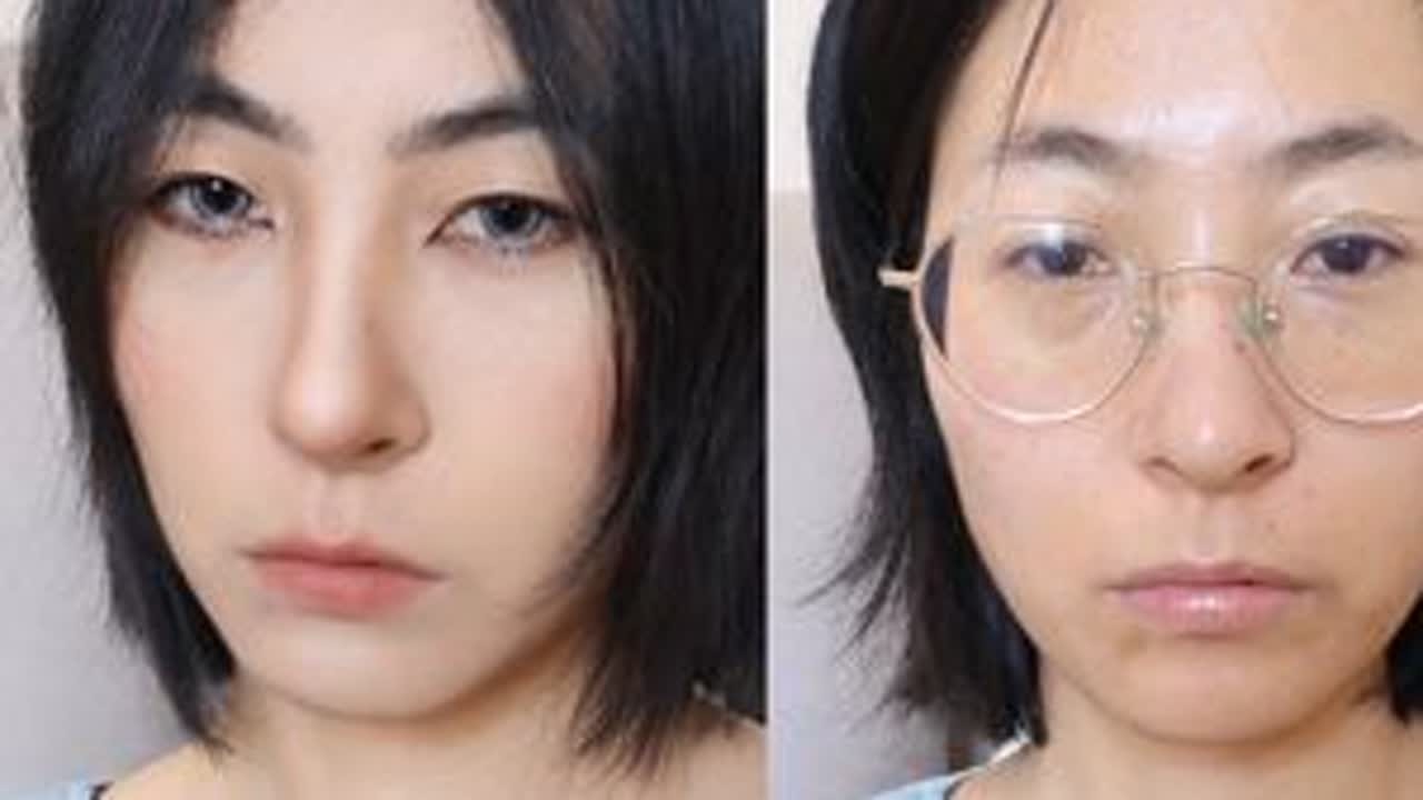 如果你不爱网红妆，我的视频很适合你 #原相机 #普通人化妆 #妆前妆后 一个暗黑和清纯并存的妆