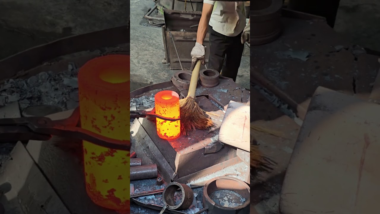 Inside the factory Hot Forging Life &ndash; Blacksmiths at Work in Fire #process #forging #manufacturer