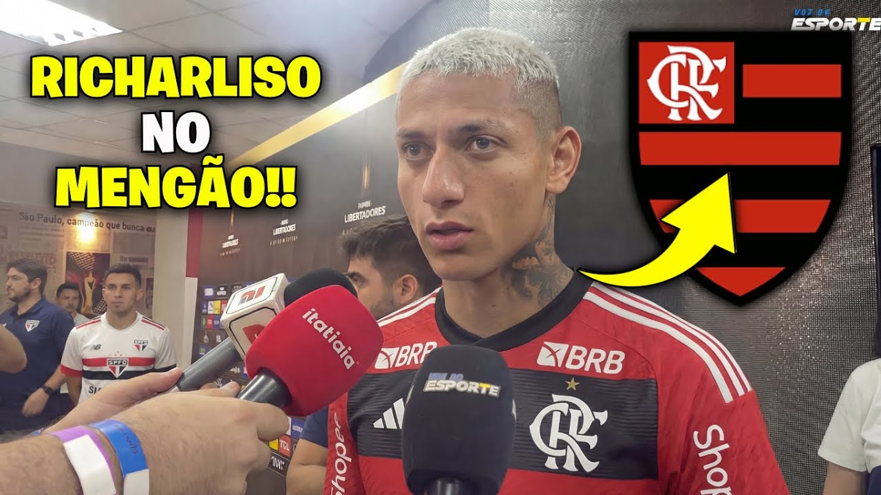 SAIU AGORA! RICHARLISON É DO FLAMENGO! ATAQUE DOS SONHOS VIRA REALIDADE!