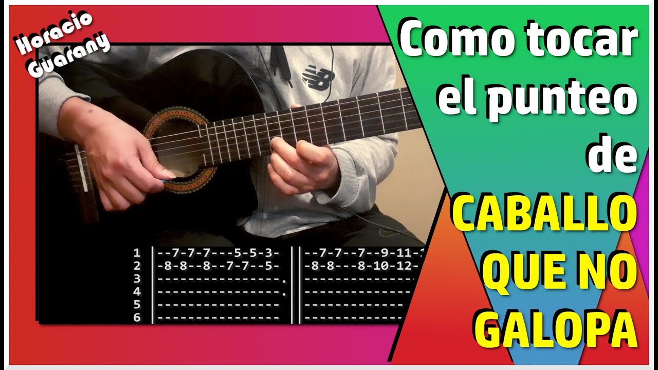 CABALLO QUE NO GALOPA - Como tocar el PUNTEO : Tutorial y tablatura