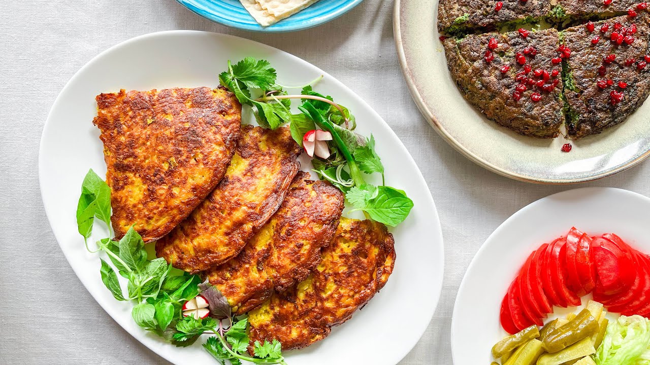Kuku | 2 quick and easy recipes | iranian dishes | herb kuku & potato kuku