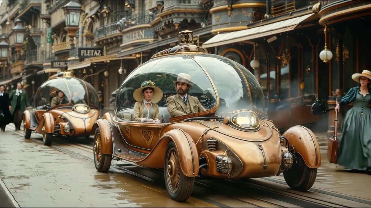 ⚙️ Steampunk City Life: Victorian Elegance Meets Futuristic Innovation | Animated Short Film