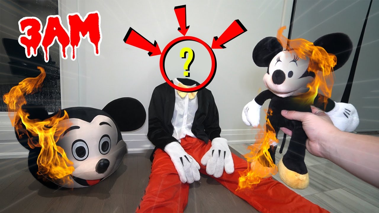 DO NOT MAKE MICKEY MOUSE VOODOO DOLL AT 3 AM CHALLENGE!! (ACTUALLY WORKED!)