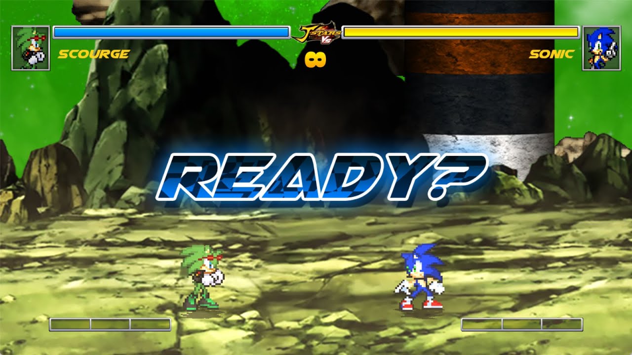 NEW SCOURGE Has Arrived! Sonic VS Scourge! | Sonic JUS Mugen