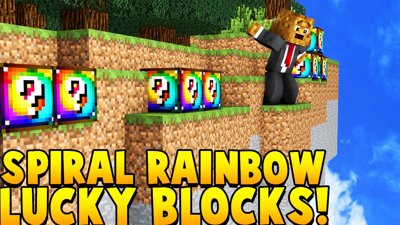 SPIRAL LUCKY BLOCK CHALLENGE (SKY ISLANDS) | Minecraft - Lucky Block Mod | JeromeASF