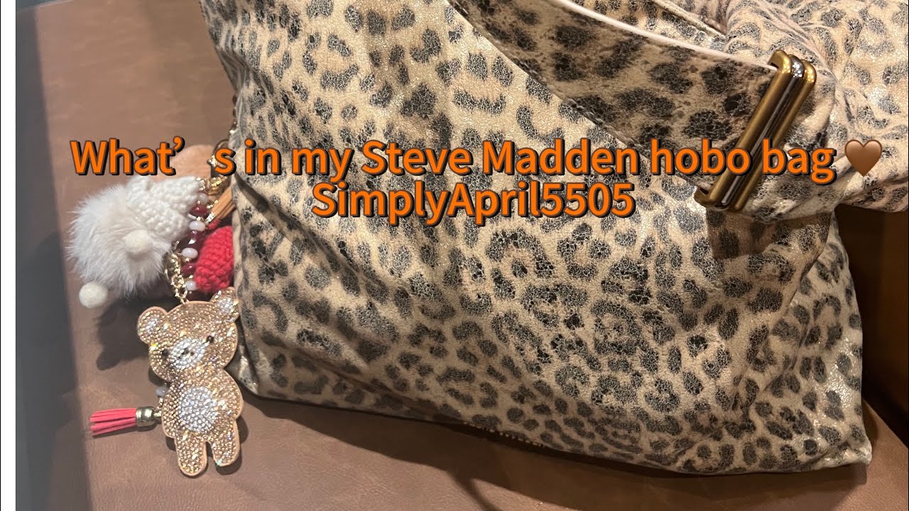 What’s in my Bag:Steve Madden leopard hobo 