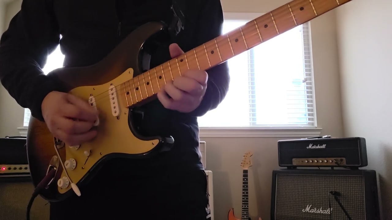 No NAMM 2026-Friedman BE-100-EJ Strat-DiMarzio Heavy Blues 2 Pickups Guitar Solo.