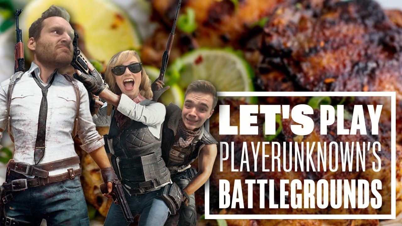 Let's Play PUBG gameplay with Aoife, Chris and Ian - JERK CHICKEN?!