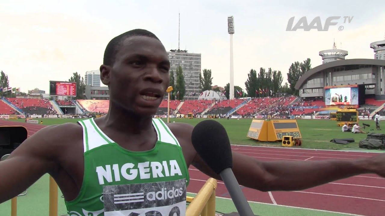 Mixed Zone | Divine Oduduru | IAAF World Youth Championships Donetsk 2013