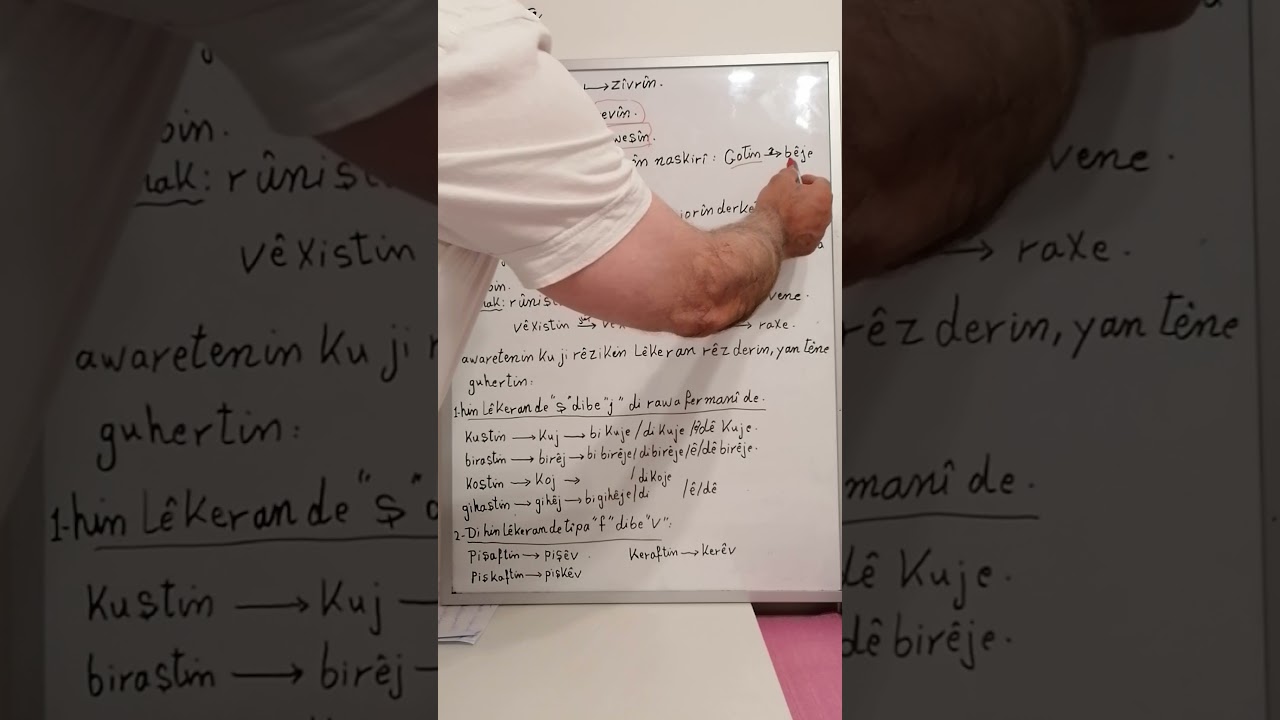 Rêzimana kurdî bı Sercivînre (kesandin lêkeran di dema niha û WÊBÊ RAWAYA Fermanî) de.