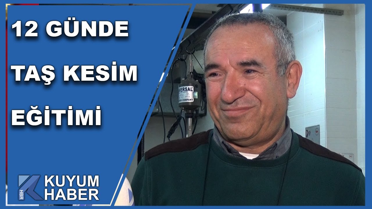 12 Günde Taş Kesim Eğitimi Alan Öğrenciler Yeni Mesleğin Kapılarını Açmış Oluyor
