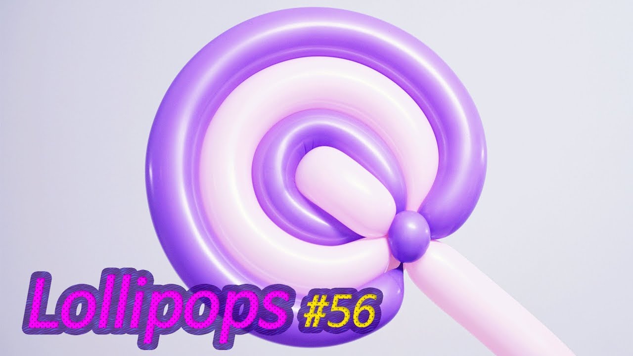 Making Balloon Art Lollipops #56 / 풍선아트 막대사탕 만들기 #56