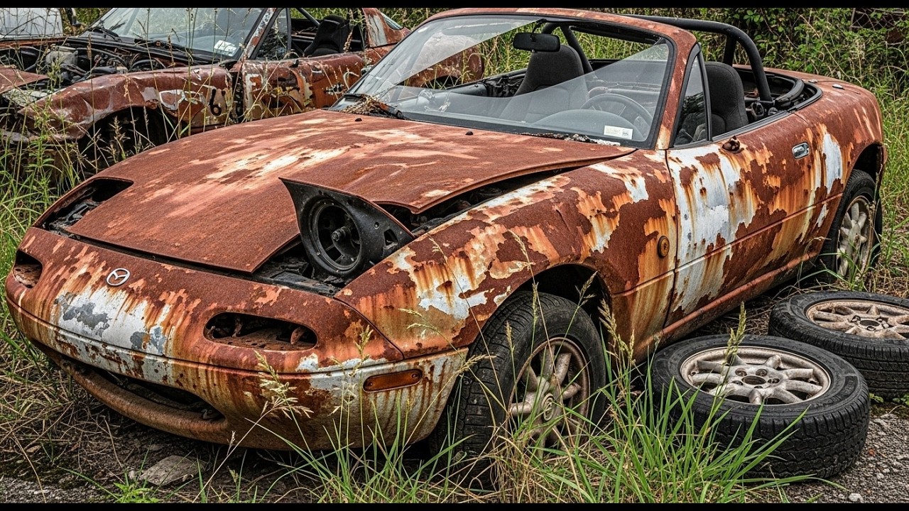 Mazda MX-5 Abandoned Restoration | From Rusty Wreck to Stunning Revival