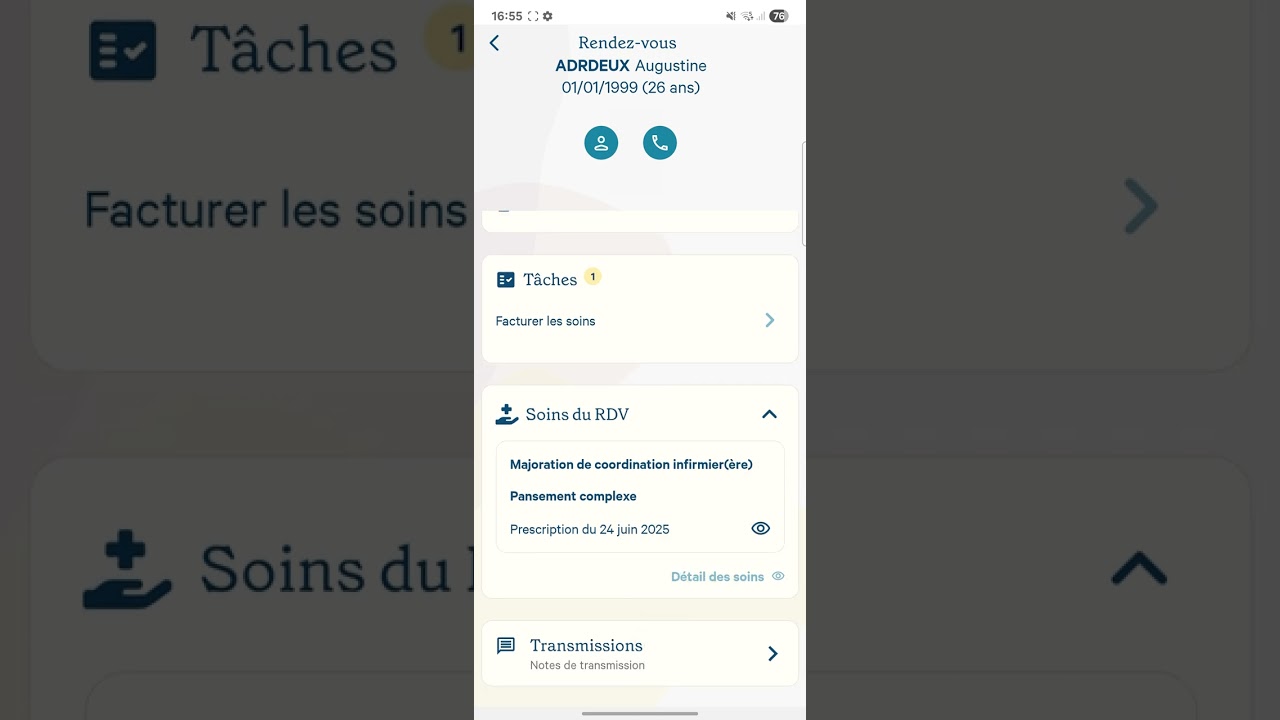 Renseigner des Notes de Transmission