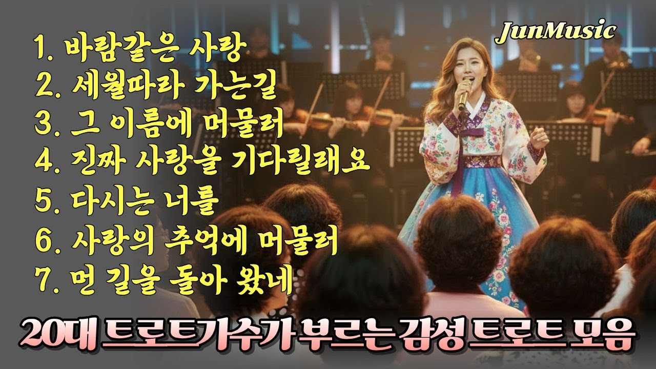 20대 트로트가수가 부르는 감성 트로트 모음 (7곡 , 2회 재생) #트로트 #한국트로트 #트로트모음 #감성트로트 #트로트가수  #20대트로트가수 #JunMusic #트로트사운드