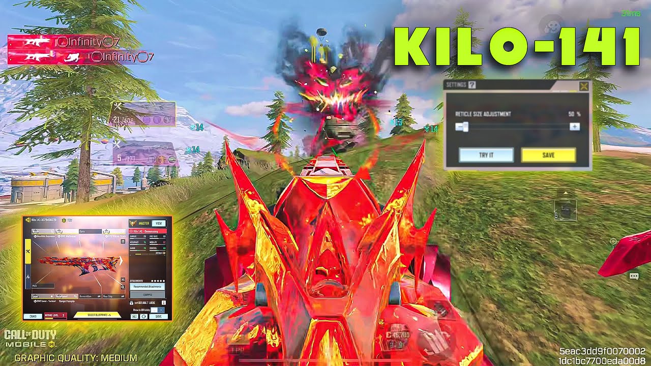 Demon Laugh & Lobby Wipe Mythic Kilo-141 Best Gunsmith in Codm 