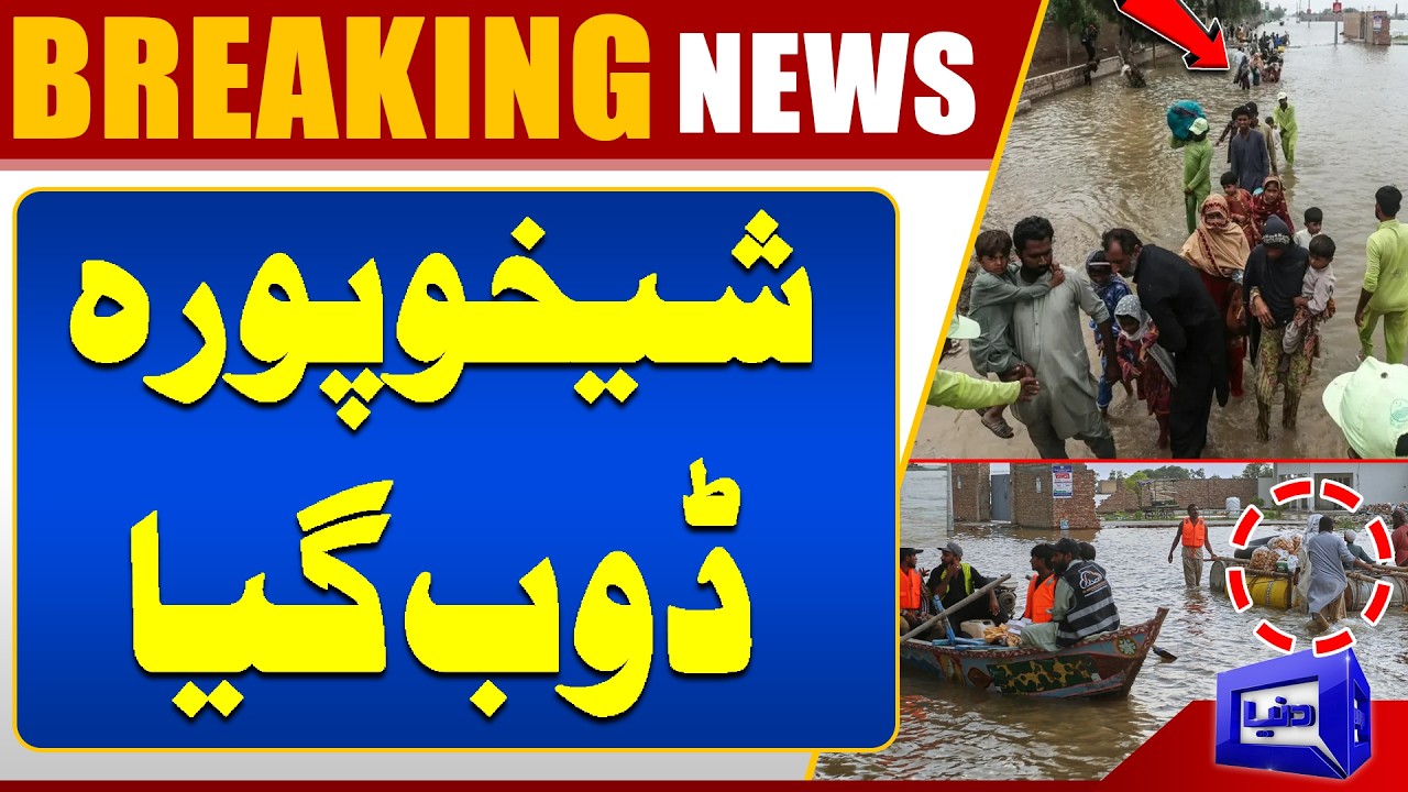 Sheikhupura Flooded: Heavy Rains Turn City Into Waterlogged Area | Breaking Update | Dunya News