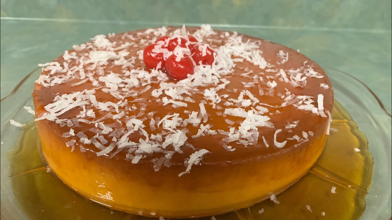 Flan de coco con queso crema 😋