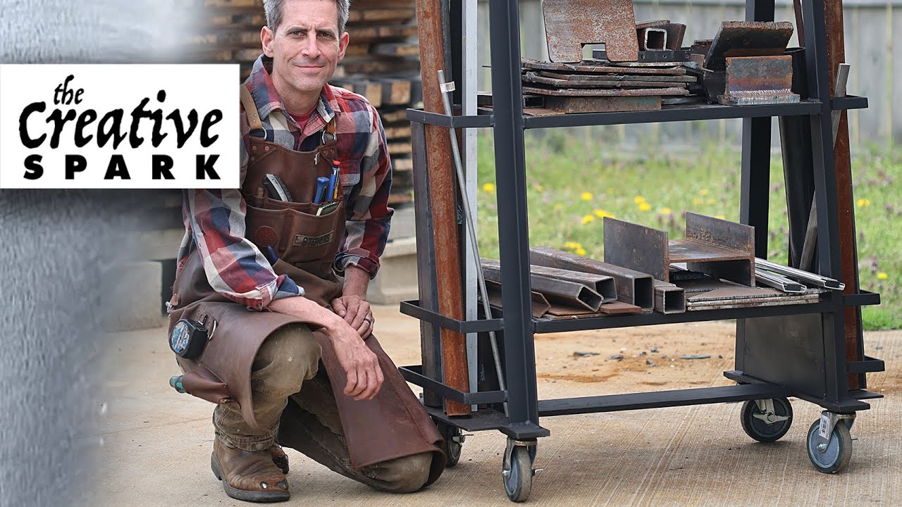 Make Shelves to Organize Your Scrap Metal!
