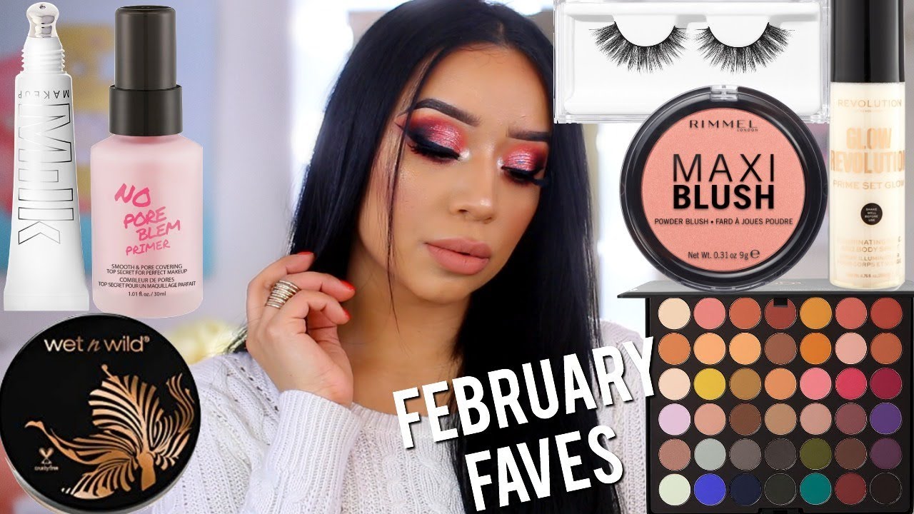 NEW DRUGSTORE MAKEUP SPOTTED + FEBRUARY 2019 FAVORITES | FULL FACE TUTORIAL  ohmglashes
