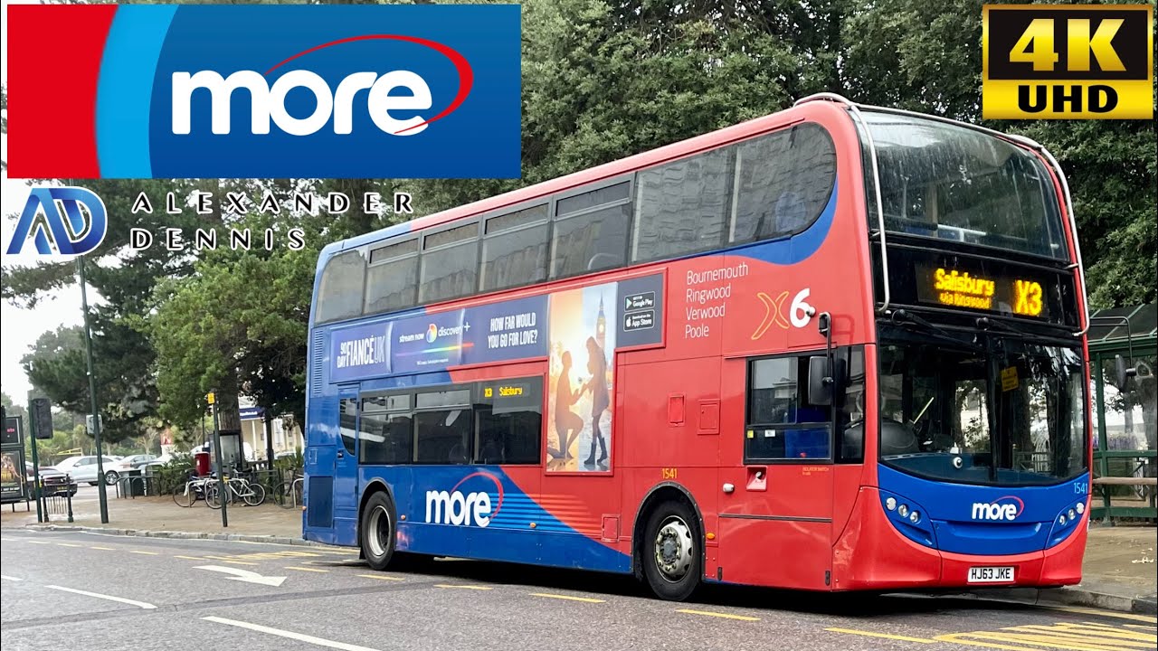 [Morebus: X3 Bournemouth to Salisbury via Boscombe & Ringwood] ADL Dennis Enviro400 (1541/HJ63JKE​)