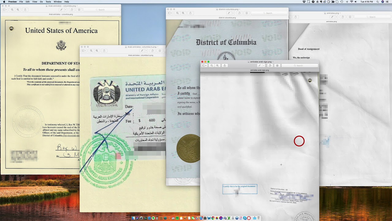 How to legalize a Business Document at the United Arab Emirates Embassy