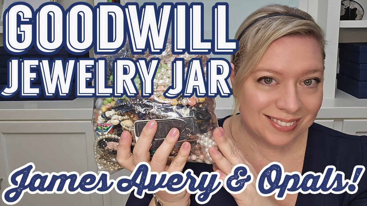 JAMES AVERY, 925 Silver & OPALS in this REAL Goodwill Jewelry Jar Unboxing! #jewelryjar