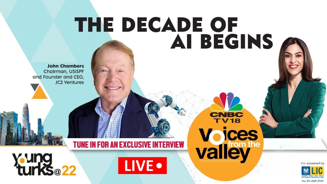 USISPF Chairman John Chambers On Startups In The Age Of A.I | N18L | CNBC TV18