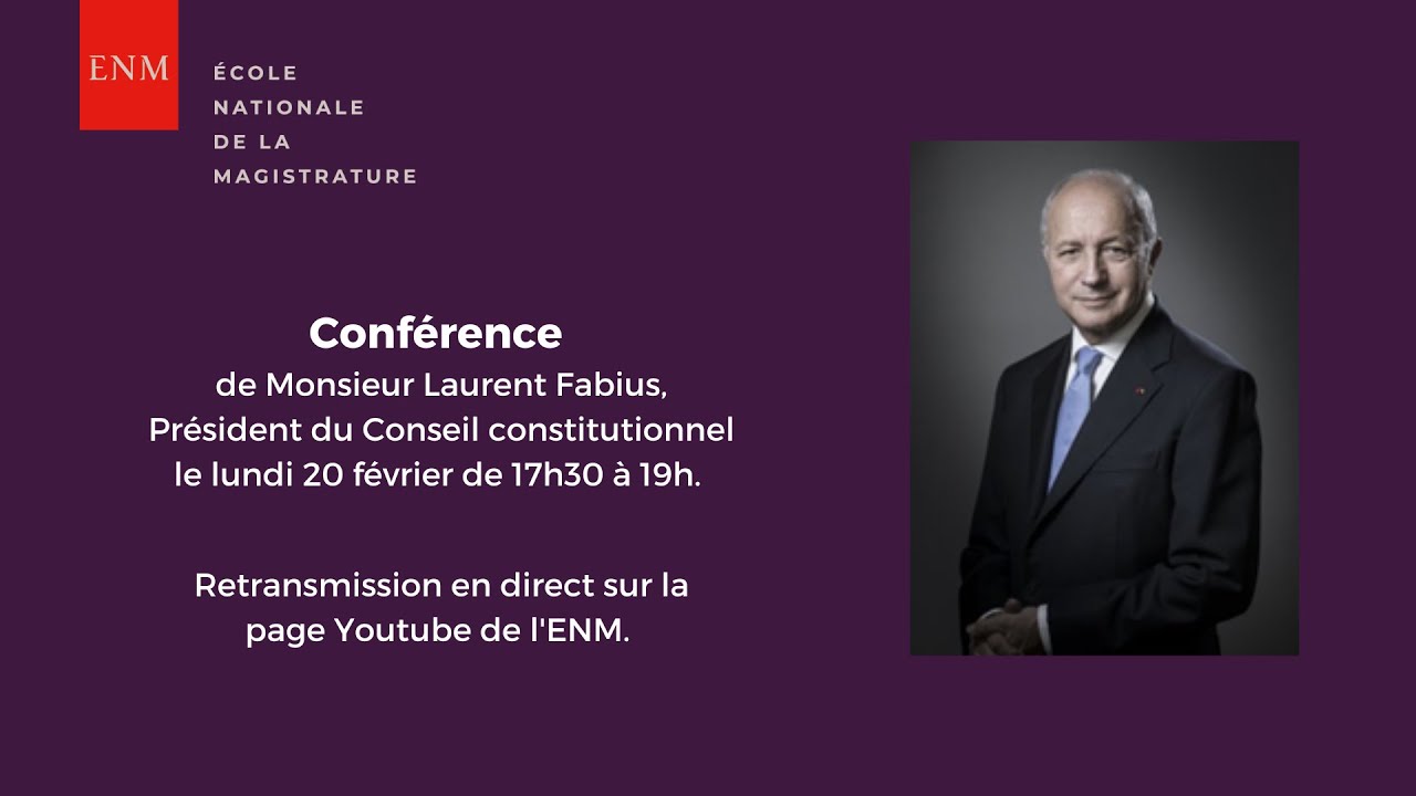 Conférence de Laurent Fabius