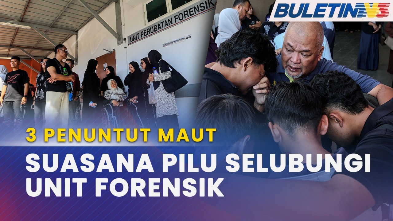 KEMALANGAN | Bedah Siasat Selesai, Jenazah Tiga Pelajar Dituntut Keluarga
