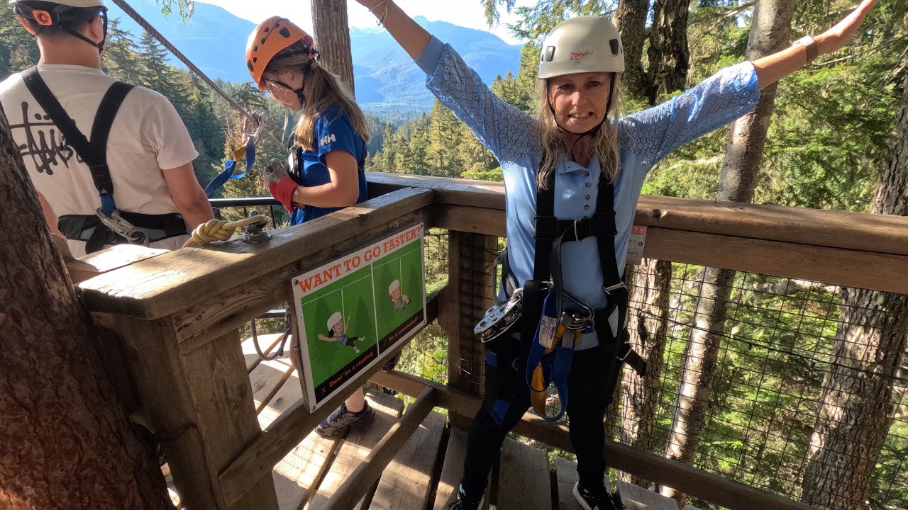 Whistler side by side zip line!