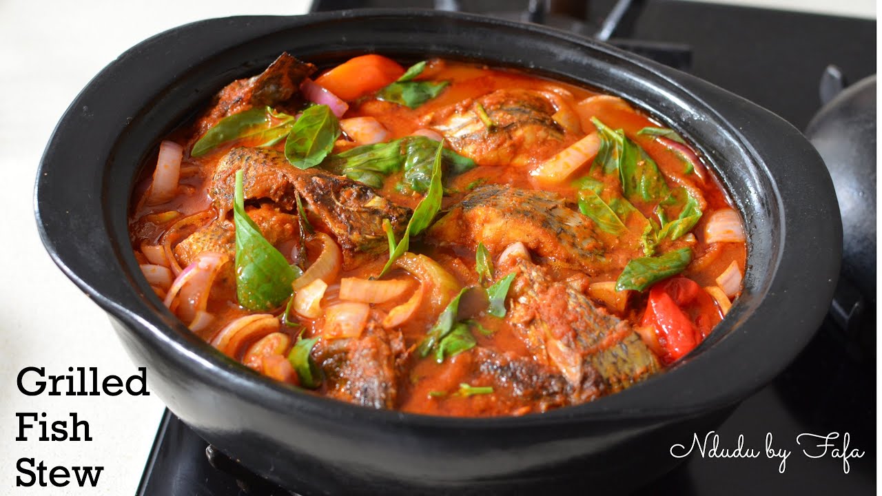 Easy Grilled Tilapia Fish stew ✔️  African Spices/ Ndudu by Fafa