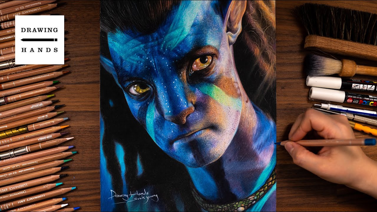 Drawing Avatar The Way of Water - Jake Sully [Drawing Hands]