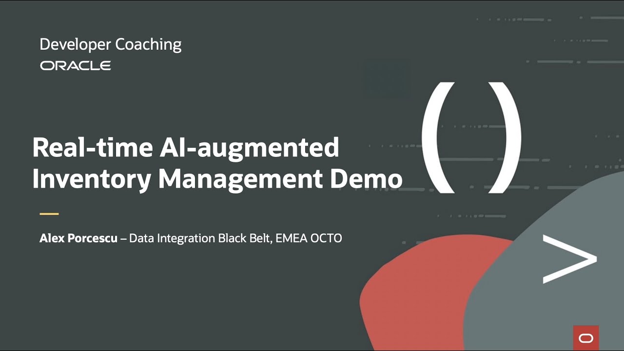 Real-time AI-augmented Inventory Management Demo