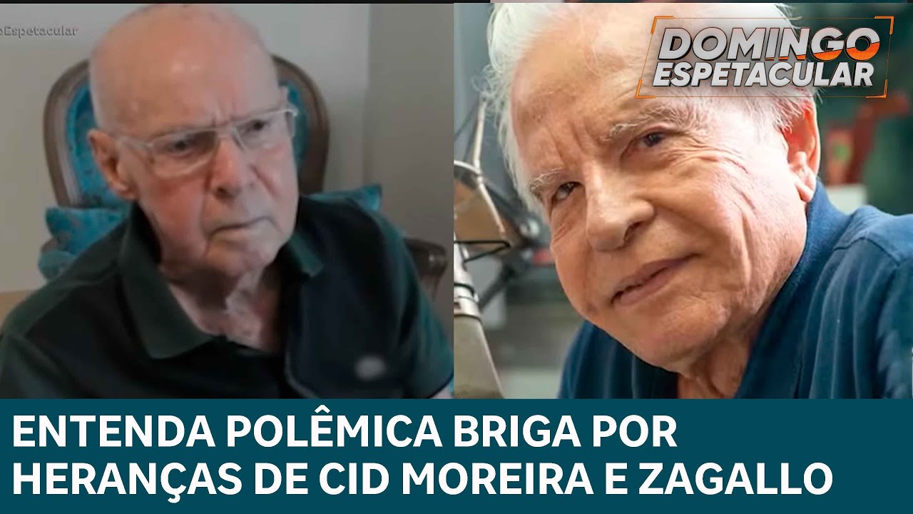 Entenda a polêmica envolvendo as heranças de Cid Moreira e Zagallo | DOMINGO ESPETACULAR