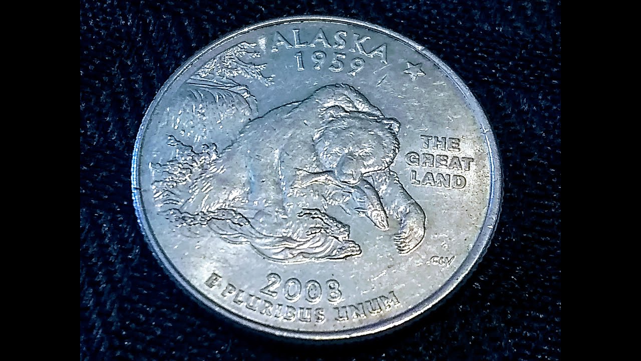 ¿ tienes esta moneda? Mira el video 💵💵👈2008d quarter Alaska