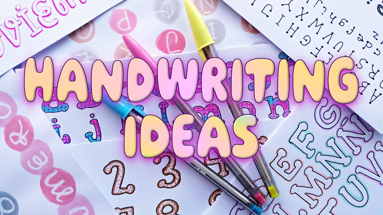 DIFFERENT HANDWRITING STYLES for SCHOOL PROJECT 🌜 WRITING DESIGN IDEAS for HEADINGS & POSTER