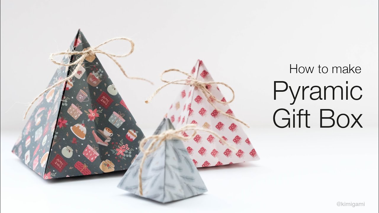 How to make Small Pyramid Gift Box