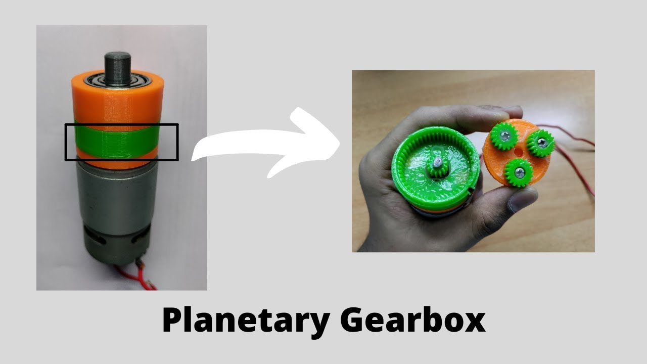 High Torque Planetary Gearbox for 775 motor (3D Printed)