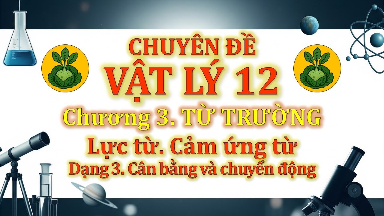 Chuyên đề Vật Lý 12 - Chương 3. Từ trường - 2. LỰC TỪ. CẢM ỨNG TỪ (Dạng 3. Cân bằng và chuyển động)