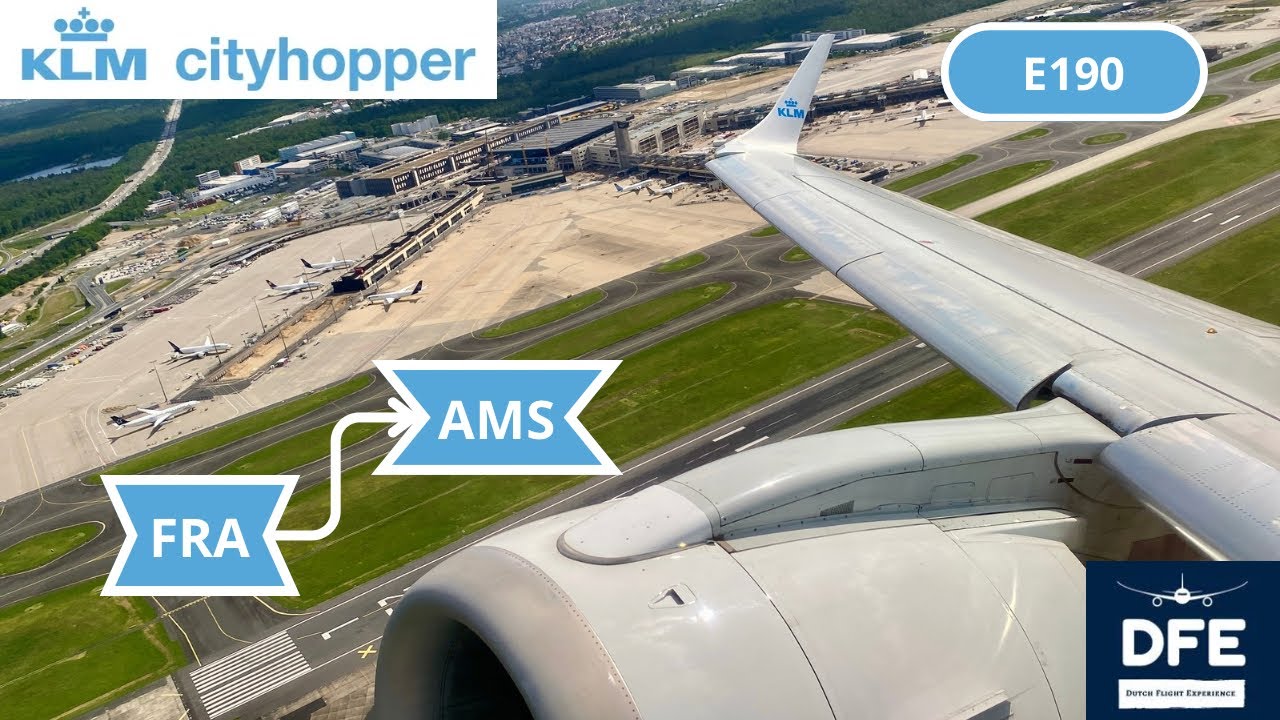 *HD* Economy Comfort | Frankfurt - Amsterdam | KLM Cityhopper | Embraer E190