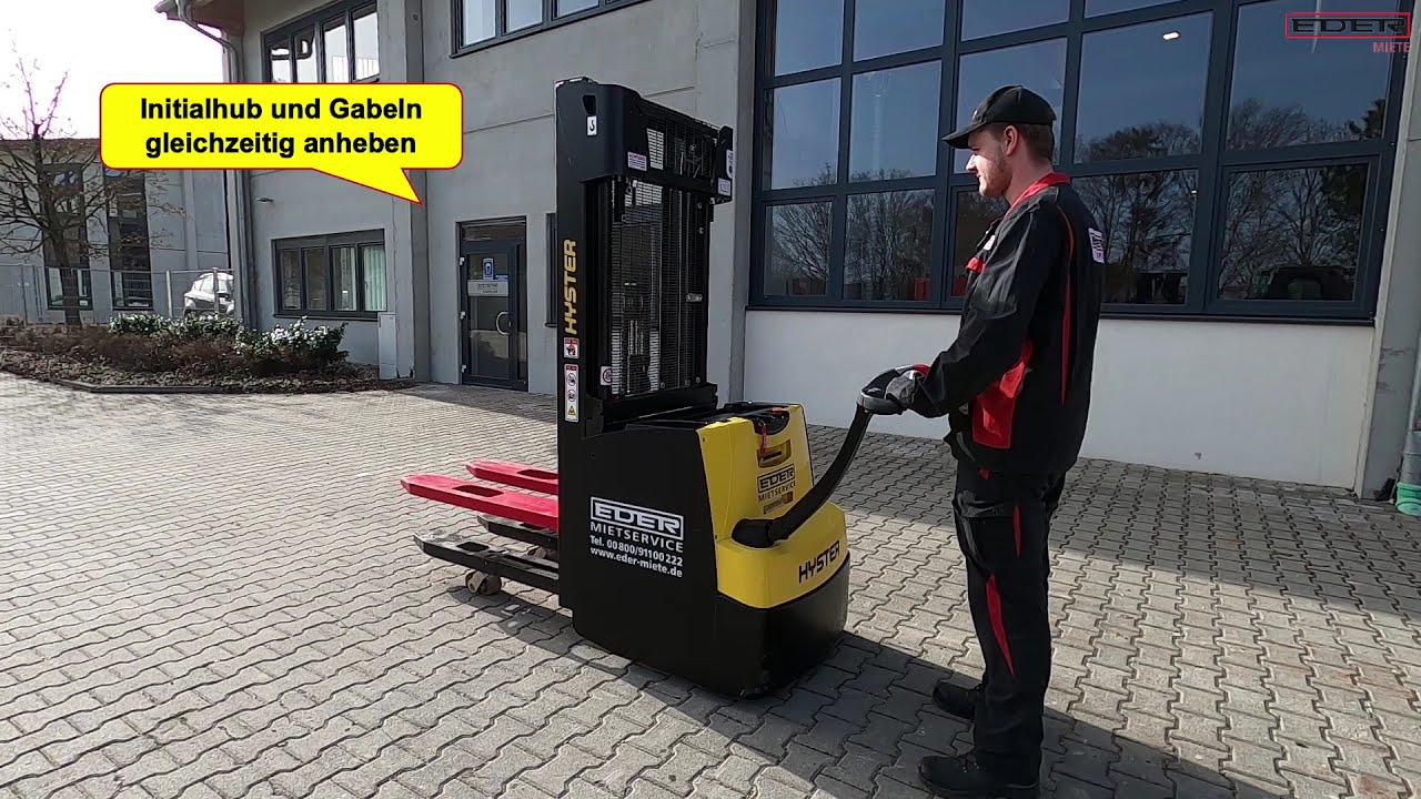 Einweisung – Hyster Elektro Hochhubwagen Typ S1.2 bis S1.6 – EDER Stapler Miete
