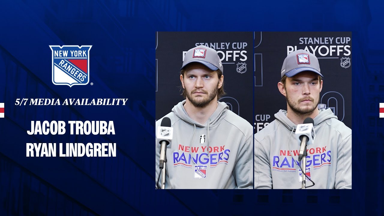 NYR vs CAR: Jacob Trouba and Ryan Lindgren Pregame Media Availability | May 7, 2024