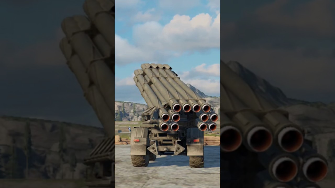 9A52-2 Smerch -MLRS |MWT: TankBattles #Shorts