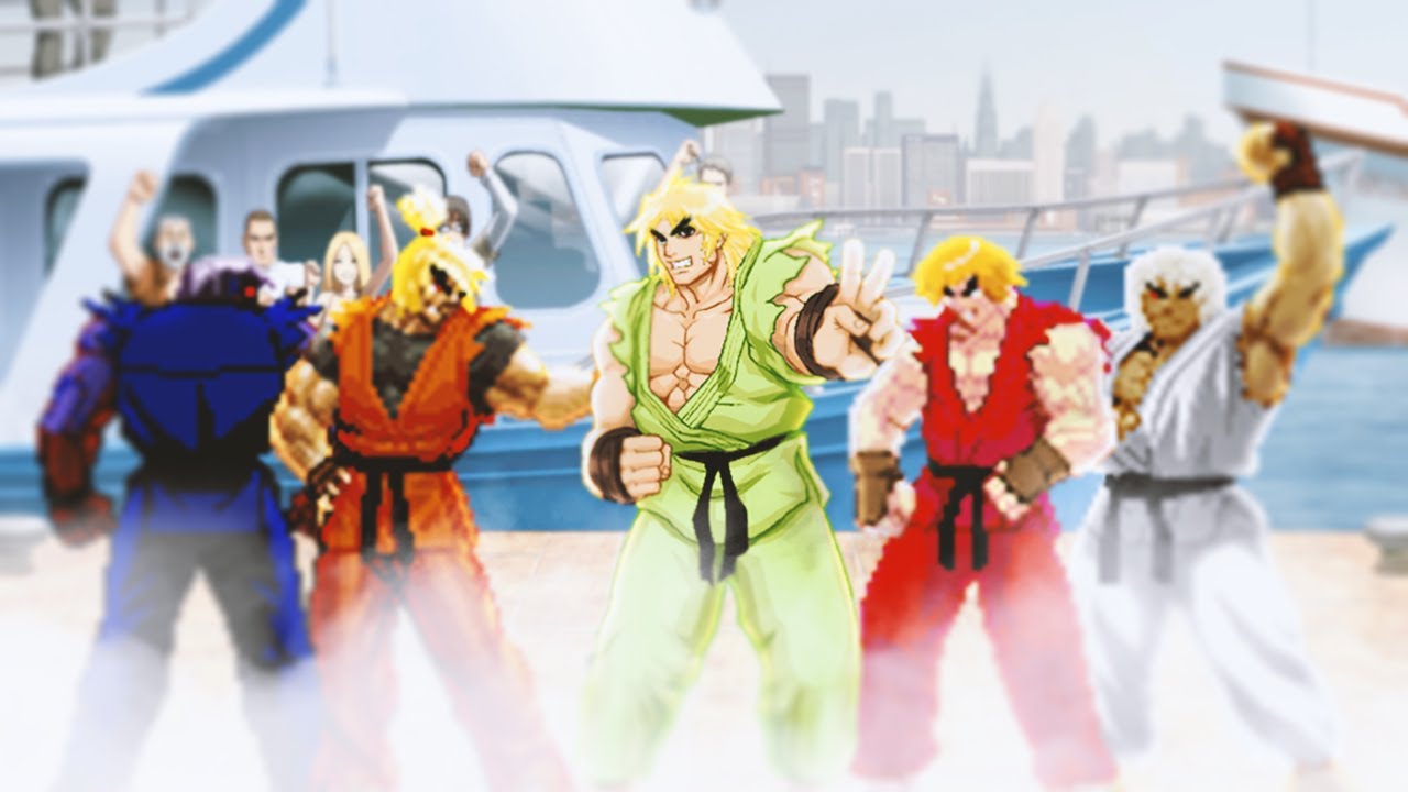 Ken's Party 2v2 ft God Slayer Ken,Violent Ken,Riot Ken,Dragon Ken,Omega God Ken.Street Fighter MUGEN