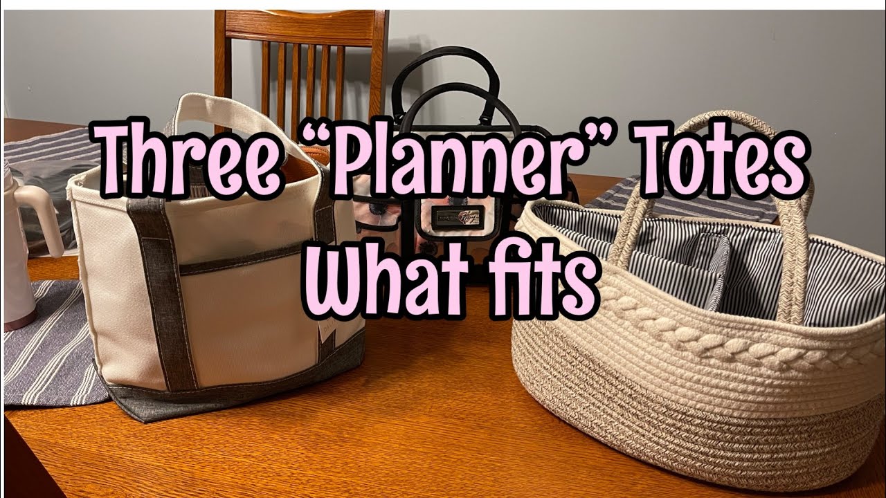 Planner Totes From Amazon and What Fits In Them