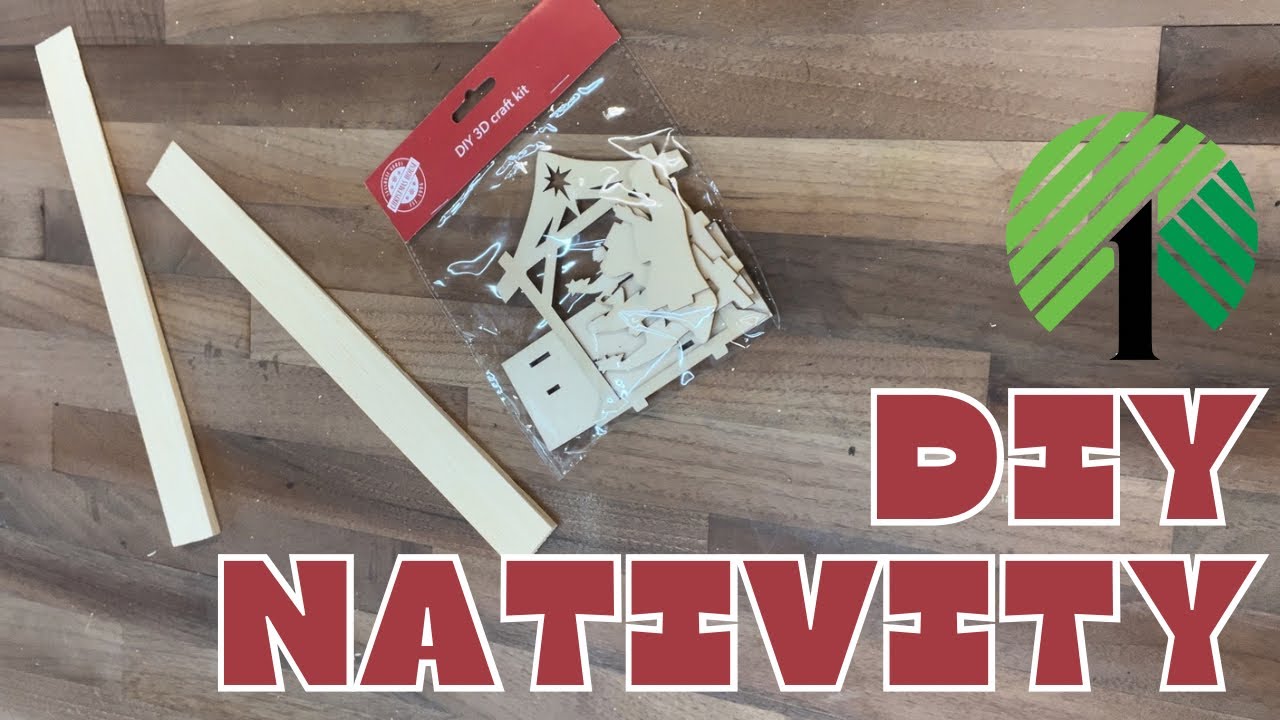 DIY Dollar Tree nativity